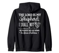 El Señor es mi Pastor; Nada me faltará - Cita de fe Sudadera con Capucha