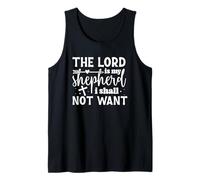 El Señor es mi Pastor, Nada me faltará - Frase Inspiradora Camiseta sin Mangas