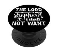 El Señor es mi Pastor, Nada me faltará - Frase Inspiradora PopSockets PopGrip Adhesivo