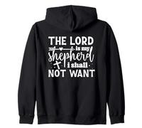 El Señor es mi Pastor, Nada me faltará - Frase Inspiradora Sudadera con Capucha