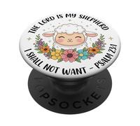 El Señor es mi Pastor, no esperaré - Salmos 23:1 PopSockets PopGrip Adhesivo