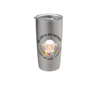 El Señor es mi pastor, no esperaré - Salmos 23:1 Vaso térmico de acero inoxidable de doble pared