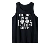 el señor es mi Pastor, Pero no Soy Ninguna Oveja Bold Camiseta sin Mangas