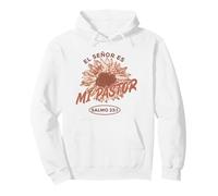 El Señor Es Mi Pastor Retro Floral Español Verso Salmo 23:1 Sudadera con Capucha