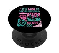 El Señor Es Mi Pastor - Salmo 23:1 Diseño Cristiano Retro PopSockets PopGrip Adhesivo