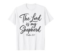 El Señor Es Mi Pastor Salmo 23:1 Escritura Versículo Bíblico Dios Camiseta