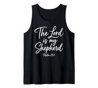 El Señor Es Mi Pastor Salmo 23:1 Escritura Versículo Bíblico Dios Camiseta sin Mangas