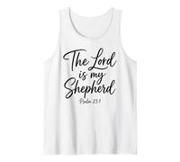 El Señor Es Mi Pastor Salmo 23:1 Escritura Versículo Bíblico Dios Camiseta sin Mangas