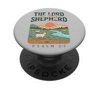 El Señor es mi Pastor - Salmo 23:1 Pastoral Sunrise PopSockets PopGrip Adhesivo