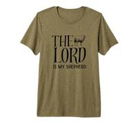 El Señor es mi Pastor Salmo 23 Cordero de Oveja Camiseta Premium