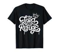 El Señor Es Mi Refugio - Vintage Graffiti Christian Faith Camiseta