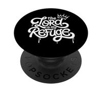 El Señor Es Mi Refugio - Vintage Graffiti Christian Faith PopSockets PopGrip Adhesivo