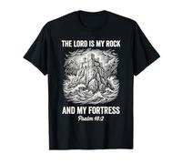 El Señor es mi Roca Salmo 18 2 Arte de la Fortaleza de la fe Cristiana Camiseta