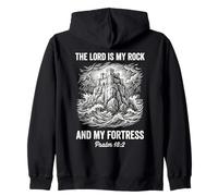 El Señor es mi Roca Salmo 18 2 Arte de la Fortaleza de la fe Cristiana Sudadera con Capucha