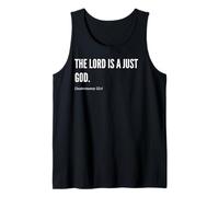 El Señor es un Dios Justo Versículo de la Biblia Declaración de Camiseta sin Mangas