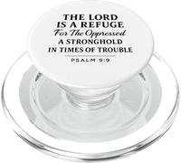 El Señor es un Refugio Salmo 9:9 Versículo de la Biblia Fe Escritura PopSockets PopGrip para MagSafe