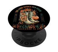 El Señor guía Nuestros Pasos en el Caos de la Vida PopSockets PopGrip Adhesivo