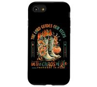 El Señor guía Nuestros Pasos en el Caos de la Vida Proverbios 16:9 Carcasa para iPhone SE (2020) / 7/8