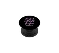 El Señor Luchará por Ti Éxodo 14:14 Escritura Biblia Dios PopSockets PopGrip Adhesivo