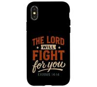 El Señor Luchará por Ti Éxodo 14 14 - Vintage Christian Carcasa para iPhone X/XS