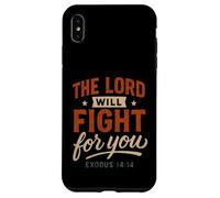 El Señor Luchará por Ti Éxodo 14 14 - Vintage Christian Carcasa para iPhone XS MAX