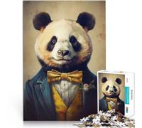 El señor Oso Panda Elegante Rompecabezas de 2000 Piezas para Adolescentes Juegos Juguetes Regalo Actividades Divertidas en casa, Regalos de cumpleaños, Regalos de Viaje, 70x100cm