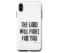 El Señor peleará por ti Éxodo 14:14 Biblia Fe Carcasa para iPhone XS MAX