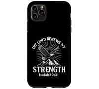 El Señor Renueva Mi Fuerza Isaías 40:31 Cristiano Carcasa para iPhone 11 Pro Max