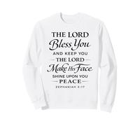 El Señor te Bendiga y te Guarde versículo bíblico Escrito Sofonías Sudadera
