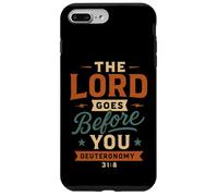 El Señor va Ante ti Deuteronomio 31 8 Vintage Christian Carcasa para iPhone 7 Plus/8 Plus