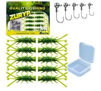 El señuelo de gusano suave adaptable funciona de forma fiable en aguas turbias o claras, por lo que es una opción ideal para los pescadores que enfrentan desafíos de visibilidad impredecibles (B)