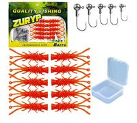 El señuelo de gusano suave adaptable funciona de forma fiable en aguas turbias o claras, por lo que es una opción ideal para los pescadores que enfrentan desafíos de visibilidad impredecibles (A)