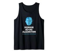 El ser humano antes que el algoritmo: ética de la IA, gráfico, conciencia tecnológica Camiseta sin Mangas