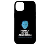El ser humano antes que el algoritmo: ética de la IA, gráfico, conciencia tecnológica Carcasa para iPhone 14 Plus