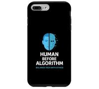 El ser humano antes que el algoritmo: ética de la IA, gráfico, conciencia tecnológica Carcasa para iPhone 7 Plus/8 Plus