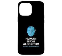El ser humano antes que el algoritmo: ética de la IA, gráfico, conciencia tecnológica Carcasa para iPhone 13 Pro Max