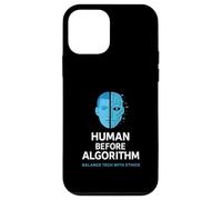 El ser humano antes que el algoritmo: ética de la IA, gráfico, conciencia tecnológica Carcasa para iPhone 12 mini