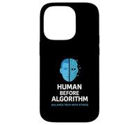 El ser humano antes que el algoritmo: ética de la IA, gráfico, conciencia tecnológica Carcasa para iPhone 14 Pro