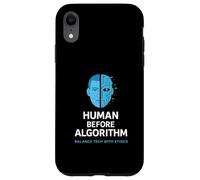 El ser humano antes que el algoritmo: ética de la IA, gráfico, conciencia tecnológica Carcasa para iPhone XR