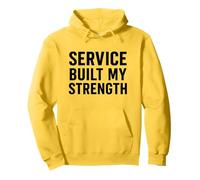 El servicio construyó mi fuerza. Disciplina militar. Sudadera con Capucha