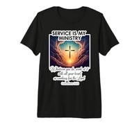 El Servicio Cristiano es mi Ministerio sirviendo a Otros Jesucristo Camiseta Premium