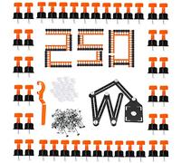 El Set De 250 Cuñas Niveladoras Para Nivelar Azulejos Del Suelo Con 100 Cuñas Niveladoras De Azulejo De 2mm y 1 Llaves Para Azulejos y 1 Regla Que Sirve Para Instalar Azulejos De La Pared y Del Suelo