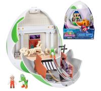 El Set de Juego Huevo de Yoshi de la película Super Mario Galaxy con Minifiguras de 3,8 cm, con Licencia Oficial de Jakks Pacific, Incluye Figuras de 4 cm y Mario de Fuego Exclusivo