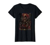 El Sexto Demonio Celestial y el Rey Oda Nobunaga Samurai Camiseta gráfica económica, Mujer, Negro, XS