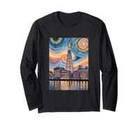 El Shard London Mosaic at Night Art Manga Larga