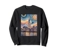 El Shard London Mosaic at Night Art Sudadera