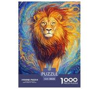 El significado espiritual de los leones Puzzles Imposible,desafío Para Adultos Animaleses Juego EduGatoivo 1000 Piezas Obra De Arte De Juego De Para Adultos Y Niños A Partir De 12 Años 38x26cm/1000pcs