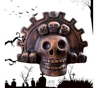 El silbato más fuerte de Aztec Death - Whistle auténtico en forma de cráneo, instrumento de sonido | Aplicación moderna aterradora accesorio de encuesta, réplica chillonosa artesanal con una c