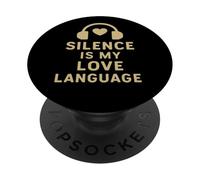 El Silencio es mi lenguaje de Amor PopSockets PopGrip Adhesivo