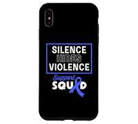 El Silencio Oculta la Violencia Escuadrón de Apoyo a la prevención del abuso Infantil Carcasa para iPhone XS MAX